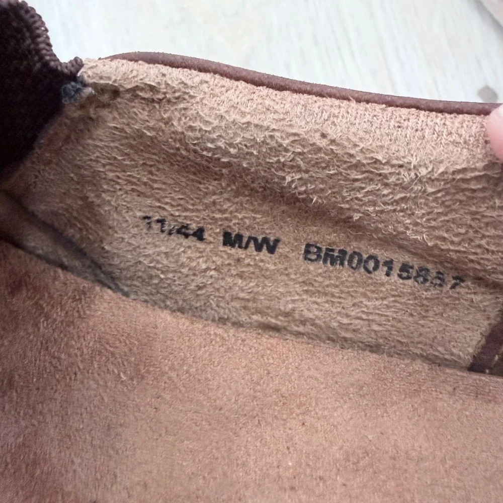 Born Mens Brown Leather Slip On Loafers‎ Shoes BM0015887 Size 11 44